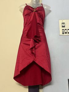 Pintrest Silk Red Party Dress