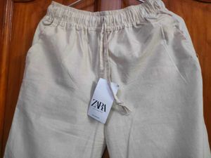 Stylish Off White Cotton Trousers