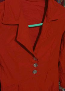 Red Button Down Top😍