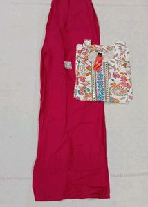 Floral Print Kurti with Palazzo Pants