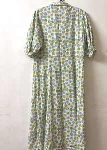 Printed Midi Shirt Dress