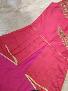 Pink Embroidered Lehanga
