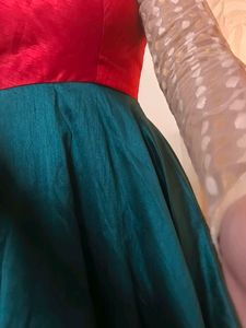 Heavy Wedding Mirror Work Gown