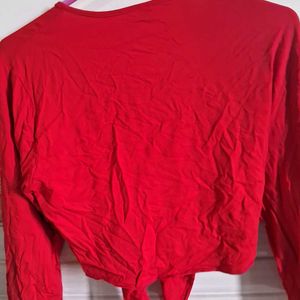 Tie Knot Up Shrug Front Cropped