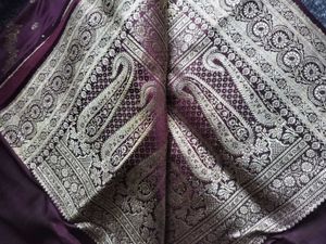 Purple Banarasi Silk Saree