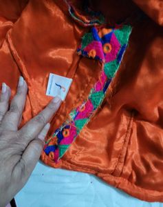 Thick Fabric All Over Embroidered Blouse