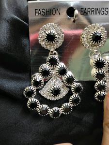 Black And White Earring