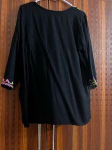 Embroidered Black Kurti