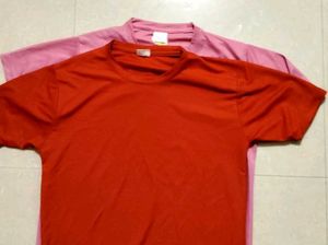 Orange And Pink Sports  T-Shirt Combo Offer