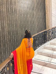 Elegant Saree Stitched And Stitche Blouse(S)