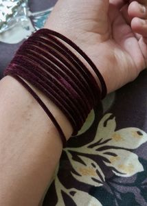 Maroon Velevet Bangel