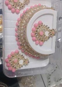 Pink & Gold Jewelry Set