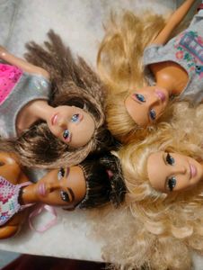 4 Barbie Doll Bundle