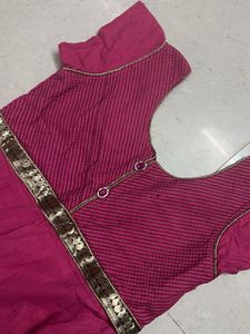 Pink Color Kurti With Lining