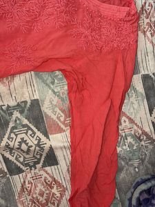 Short Chikankari Kurti