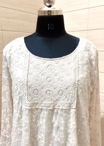 Imported Elegant White Lace Top