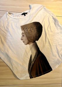 Van Heusen Printed Balloon-Fit T-Shirt (Oversized)