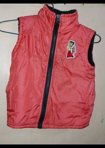 Kids Red Sleeveless Jacket combos