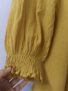 Mustard Off-Shoulder Top