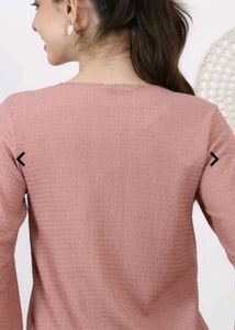 Cute Pink Top with Tie Detail