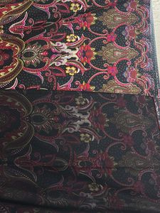 Black And Red Combo Saree With Stitched Blouse