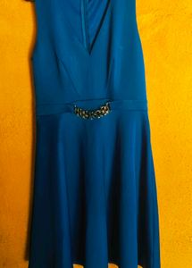 Blue Embellished Skirt