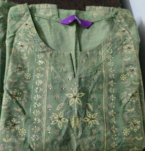 Libas Lime Green Kurti