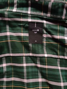 Green Plaid Casual Shirt