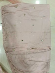 Elegant Pink gown with dupatta