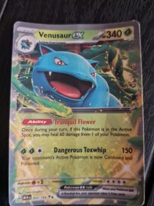 Pokemon Vensaur Ex Card HP 340 Stage 2