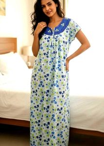 Floral Print Nighty (44 to 50 Inches)