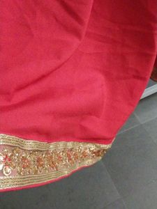 Red Flared Gown