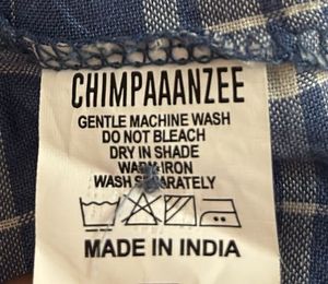 Blue Plaid Crop Top Shirt