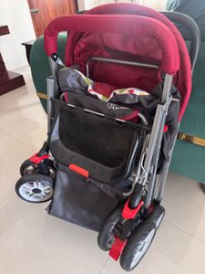 Red Baby Stroller