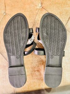Hi-Attitude Open Toe Strappy Flats