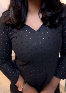 Black Cotton Kurta (item 20)