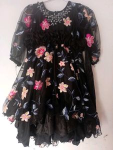 Baby Frock Emported Net Full Umbrella Ghere Up Dow