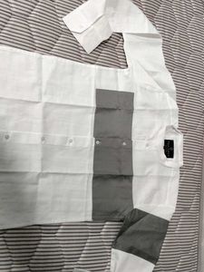Stylish White & Grey Shirt
