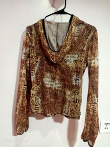 Long Sleeves Tops With Hood