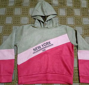 Crop New York Graphic Hoodie