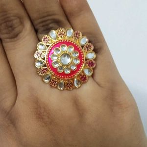 Pink Ethnic Ring