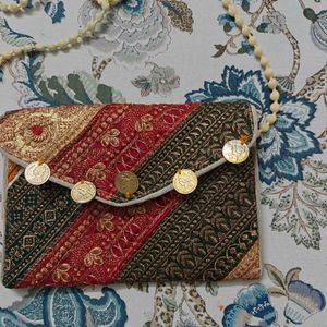 Vintage Embroidered Coin Purse