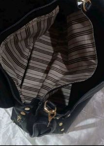 Chloe Black Leather Studded Handbag