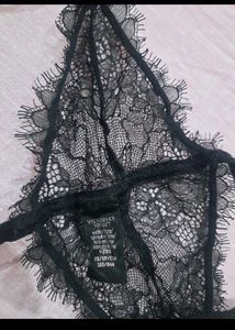 Victoria&#39;s Secret Black Lace Teddy
