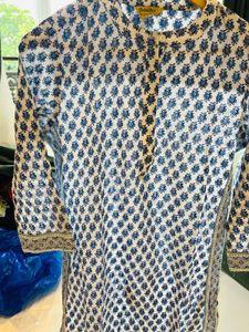 Elegant Blue Printed Kurta
