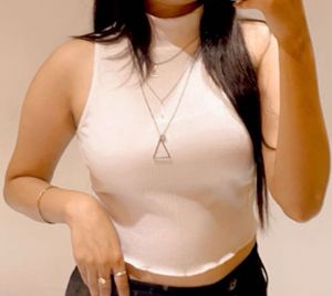 White Crop Top