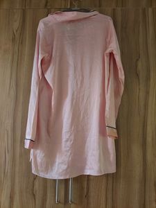 Imported Pink Satin Sleep Shirt