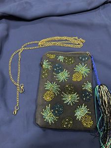 Beaded Mobile Sling Bag/pouch