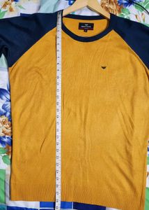 RED TAPE Round Neck Pullover withRibbed Hems