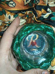 Green Glitter Lotus Bowl